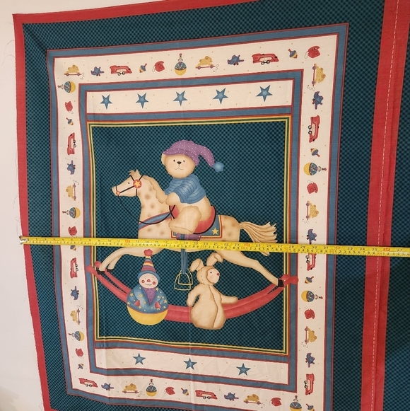 Vintage Baby Quilt (44" x 36") Fabric Panel, Marcia's Pony 1996 - Picture 10 of 12